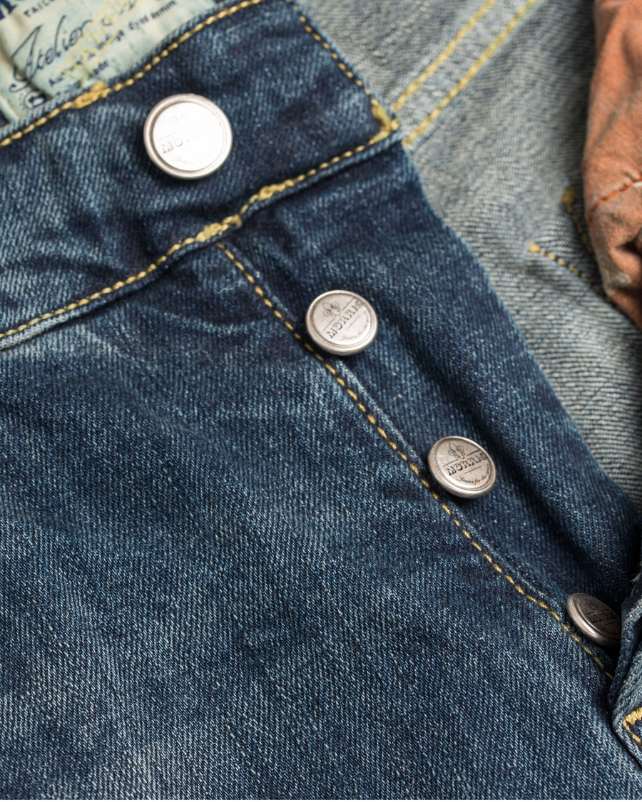Herr | Jeans | Morris | Steve Vintage Jeans Dar Wash Blue Hole