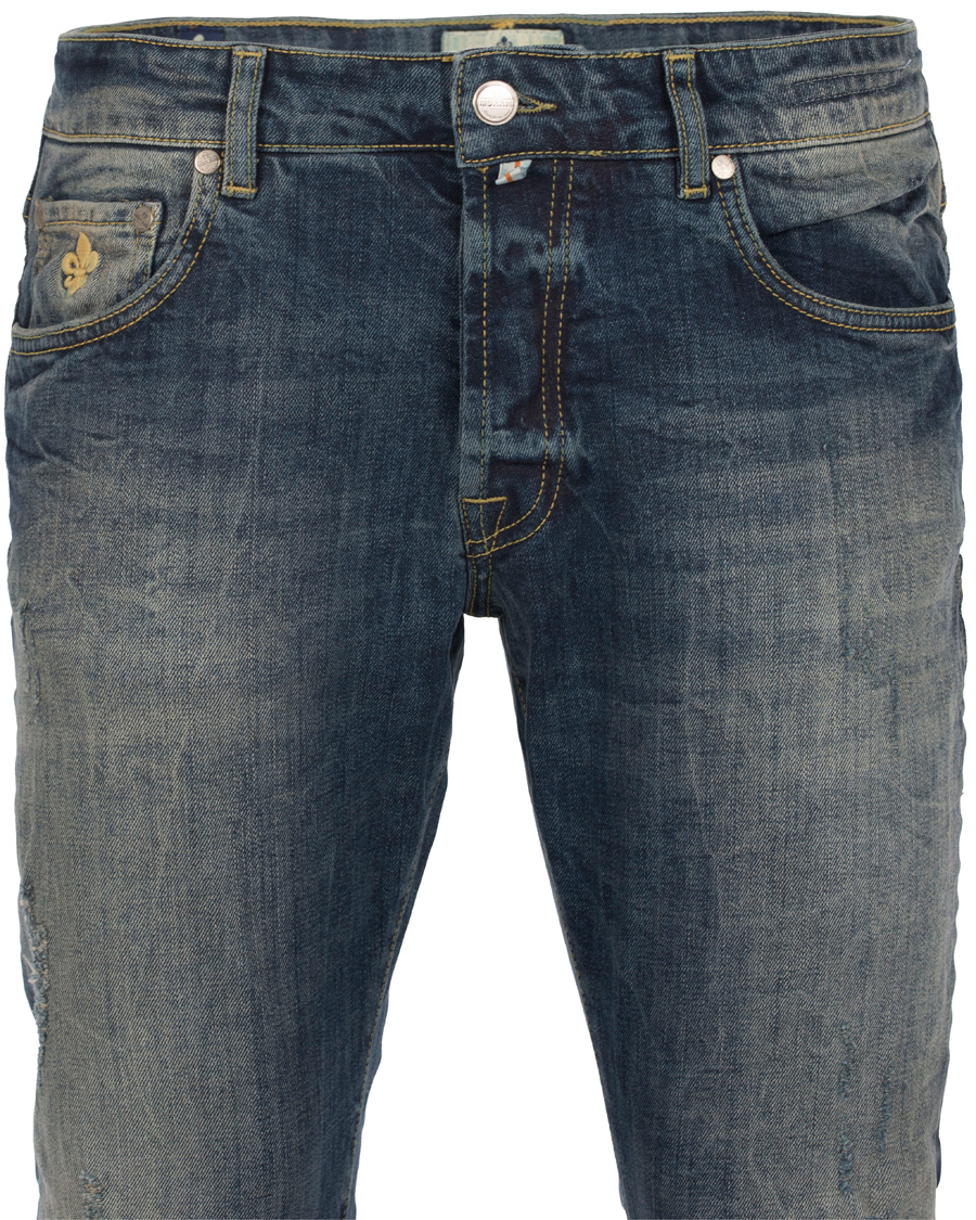 Herr | Jeans | Morris | Steve Vintage Jeans Dar Wash Blue Hole