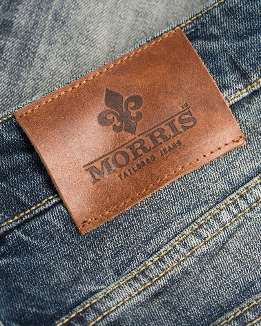 Herr | Jeans | Morris | Steve Vintage Jeans Dar Wash Blue Hole