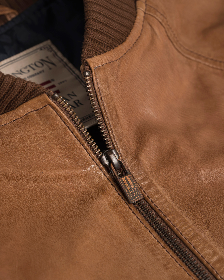 Herr | Jackor | Lexington | Eddie Leather Jacket Brown