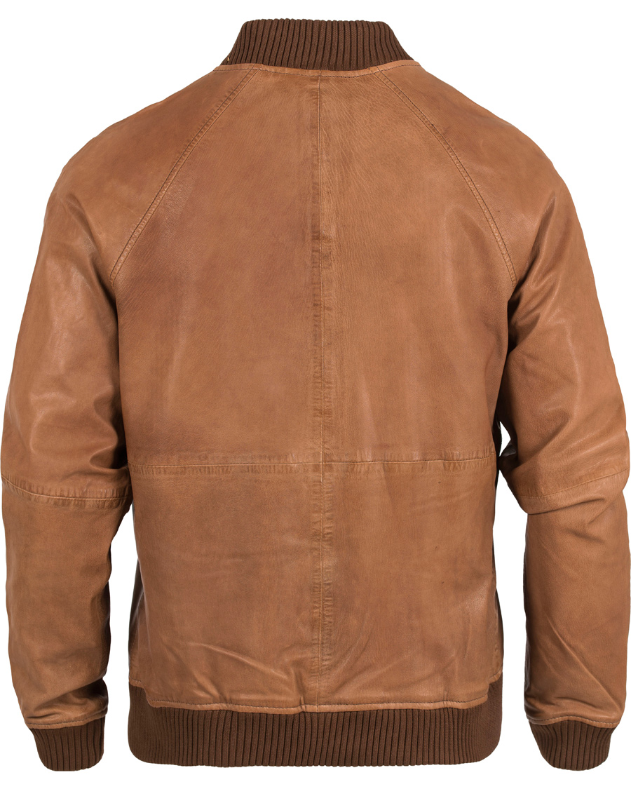 Herr | Jackor | Lexington | Eddie Leather Jacket Brown