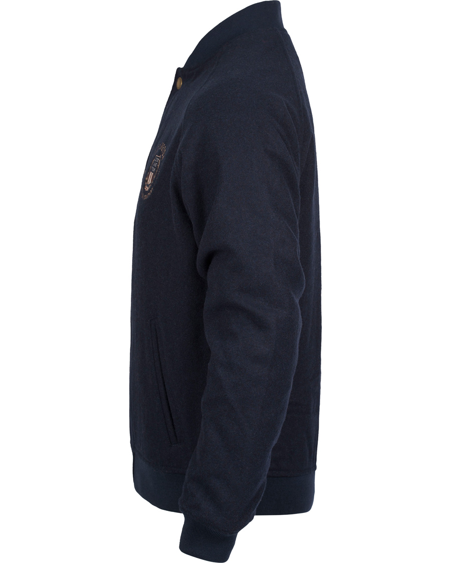 Herr | Jackor | Lexington | Quincy Baseball Jacket Deepest Blue