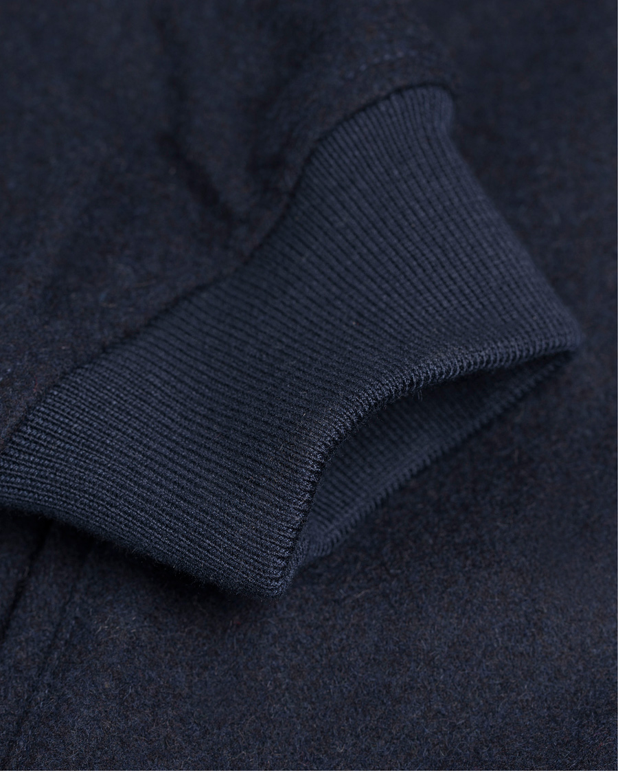 Herr | Jackor | Lexington | Quincy Baseball Jacket Deepest Blue