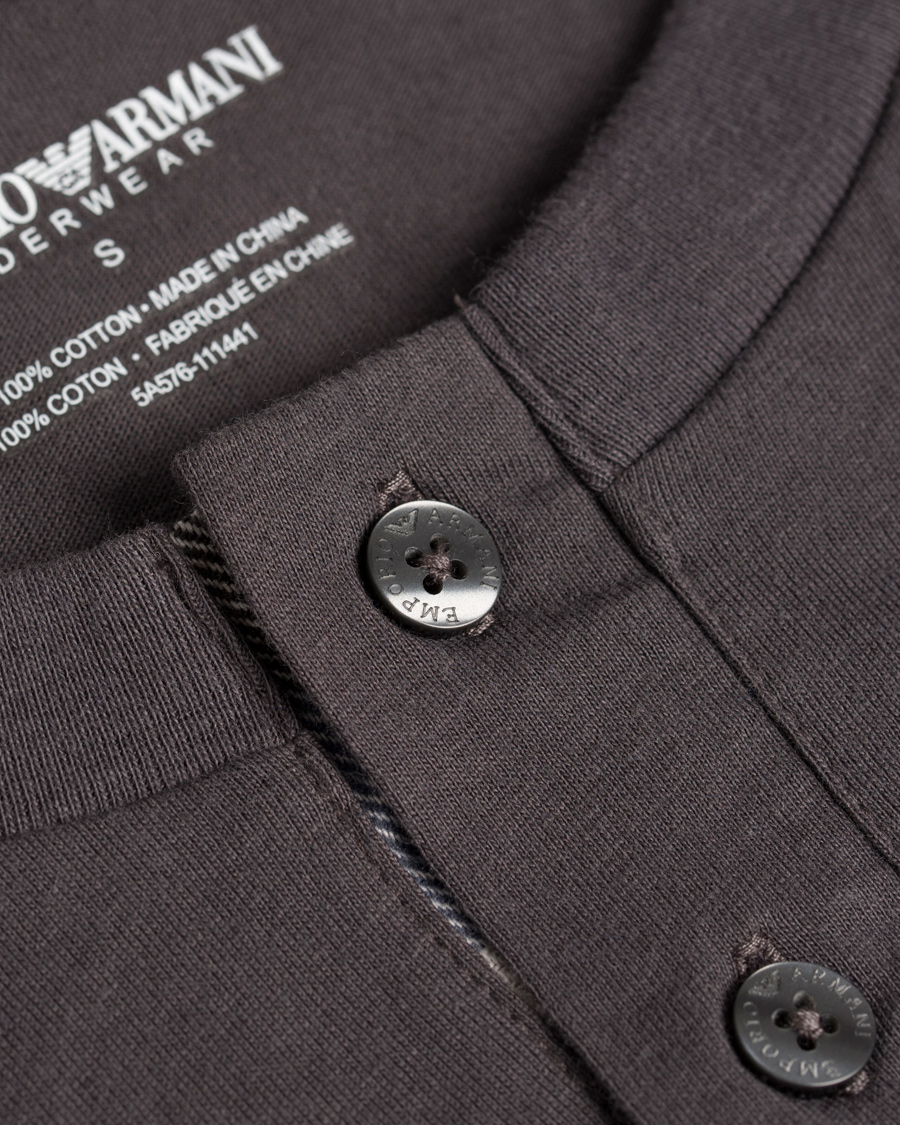 Herr | Underkläder | Emporio Armani | Flannel Pyjama Set Asphalt Grey/Check