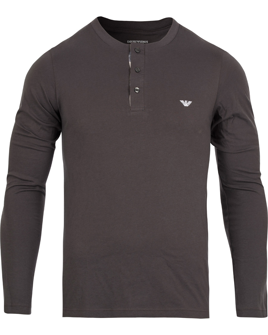 Herr | Underkläder | Emporio Armani | Flannel Pyjama Set Asphalt Grey/Check