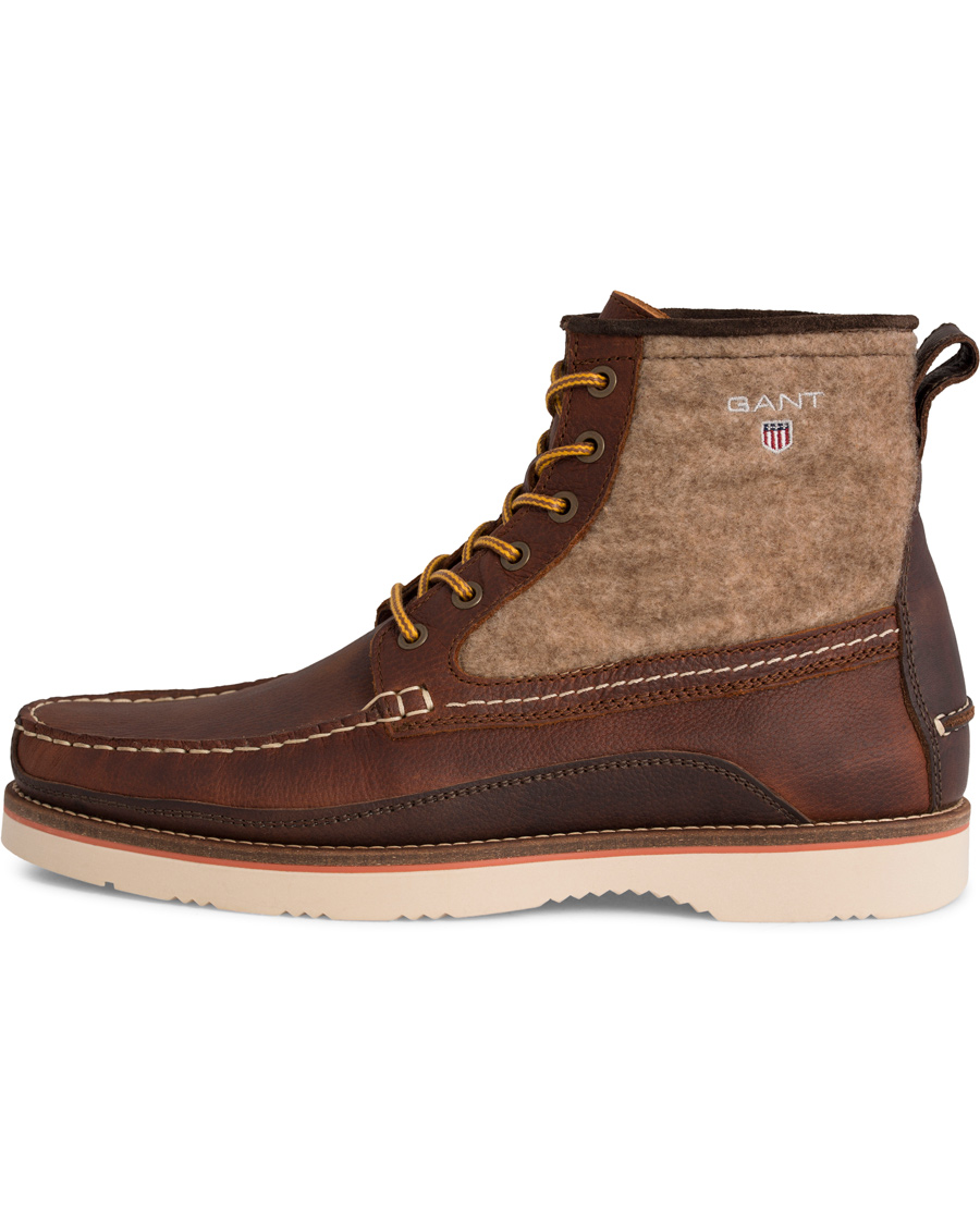 Herr | GANT Huck Boot Calf Textile Cognac | GANT | Huck Boot Calf Textile Cognac