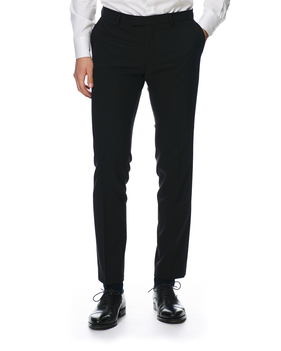 Herr | Byxor | Oscar Jacobson | Damien Trousers Super 120's Wool Black