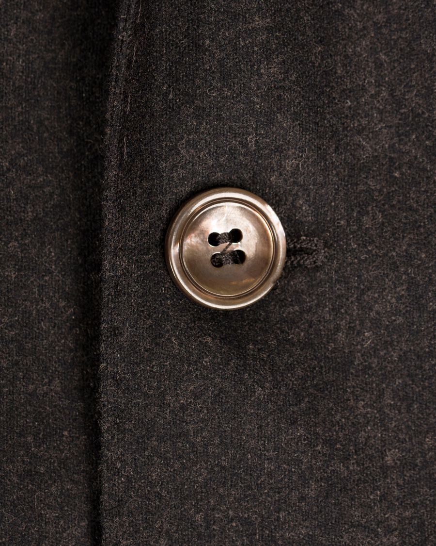 Herr | Kavajer | Oscar Jacobson | Einar Flannel Blazer Dark Brown 46