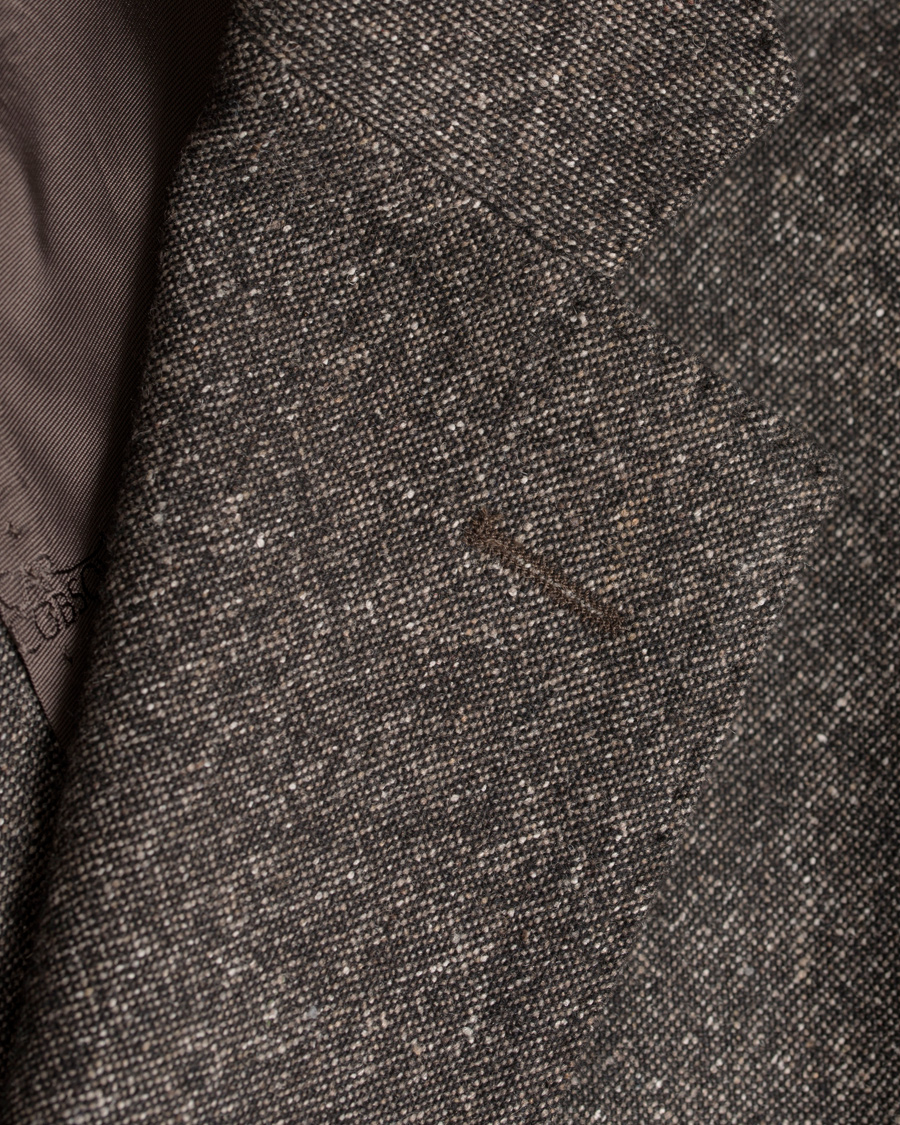 Herr | Kavajer | Oscar Jacobson | Einar Lambswool Blazer Dark Brown 52