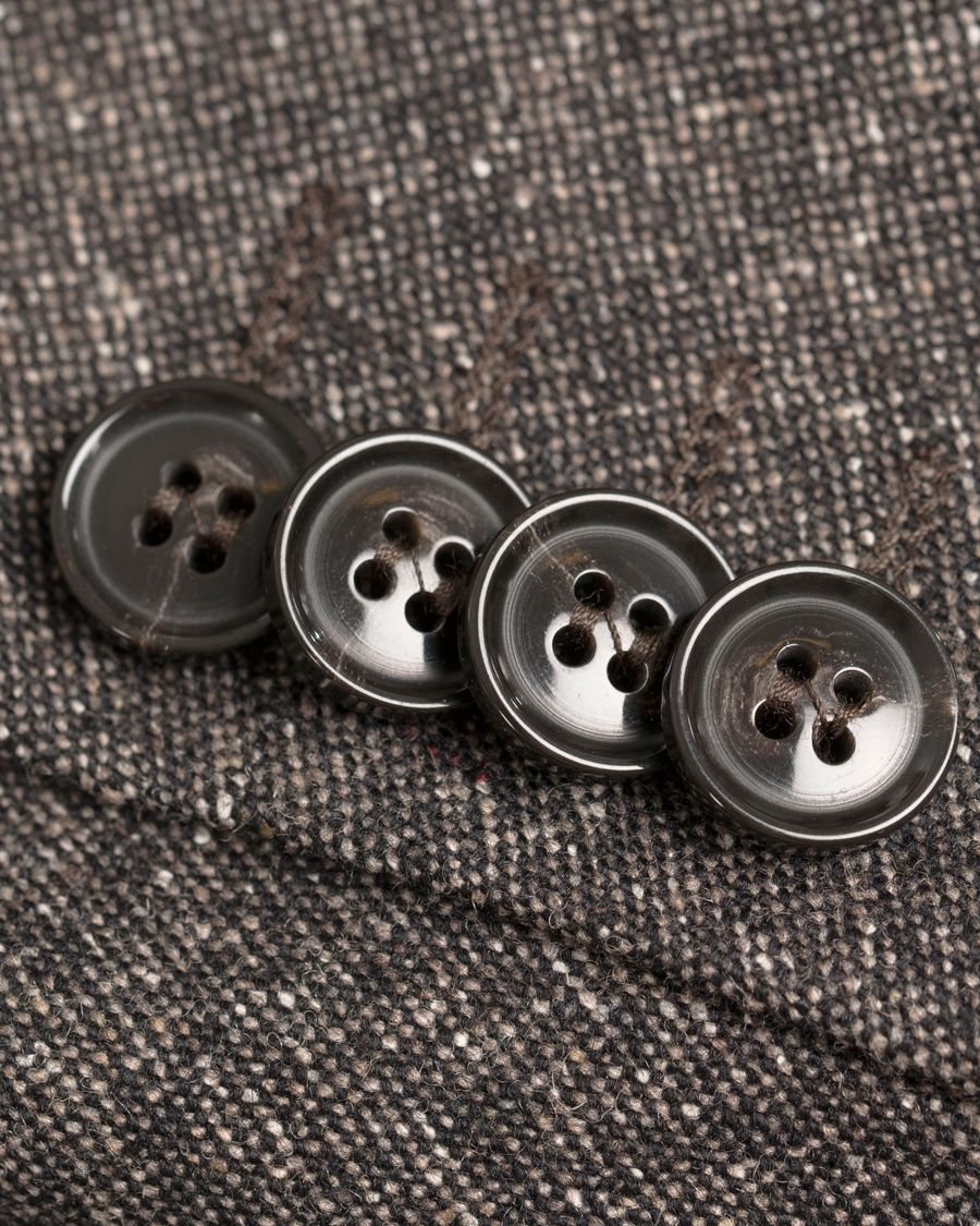 Herr | Kavajer | Oscar Jacobson | Einar Lambswool Blazer Dark Brown 52