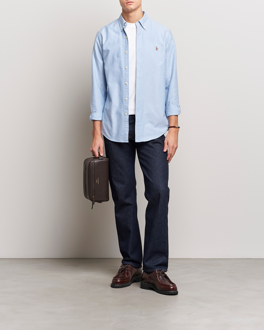 Herr | Skjortor | Polo Ralph Lauren | Custom Fit Oxford Shirt Blue