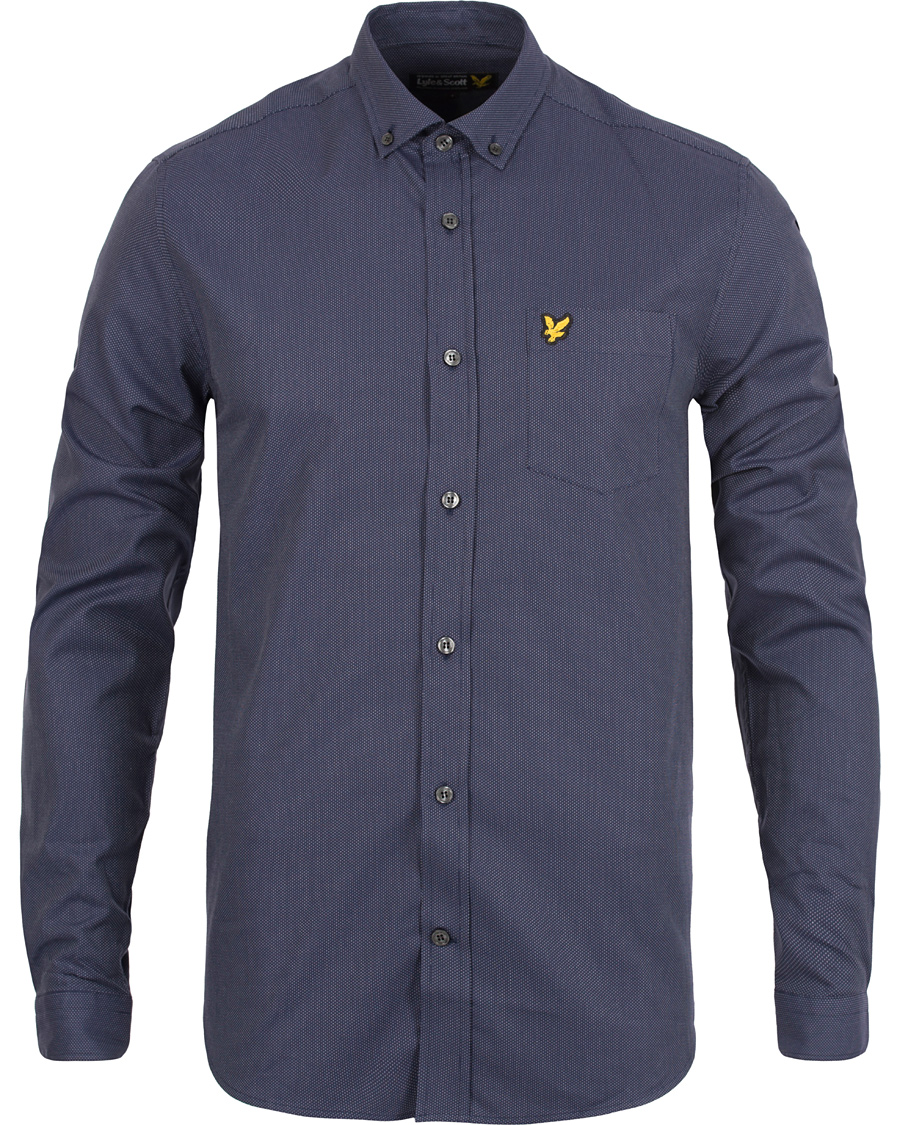 Herr | Skjortor | Lyle & Scott | Running Stitch Shirt New Navy
