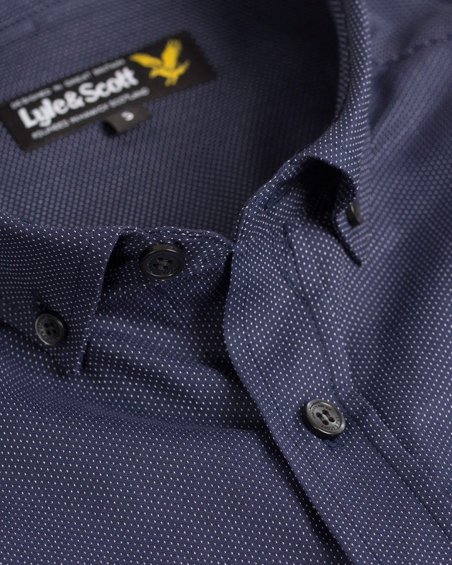 Herr | Skjortor | Lyle & Scott | Running Stitch Shirt New Navy