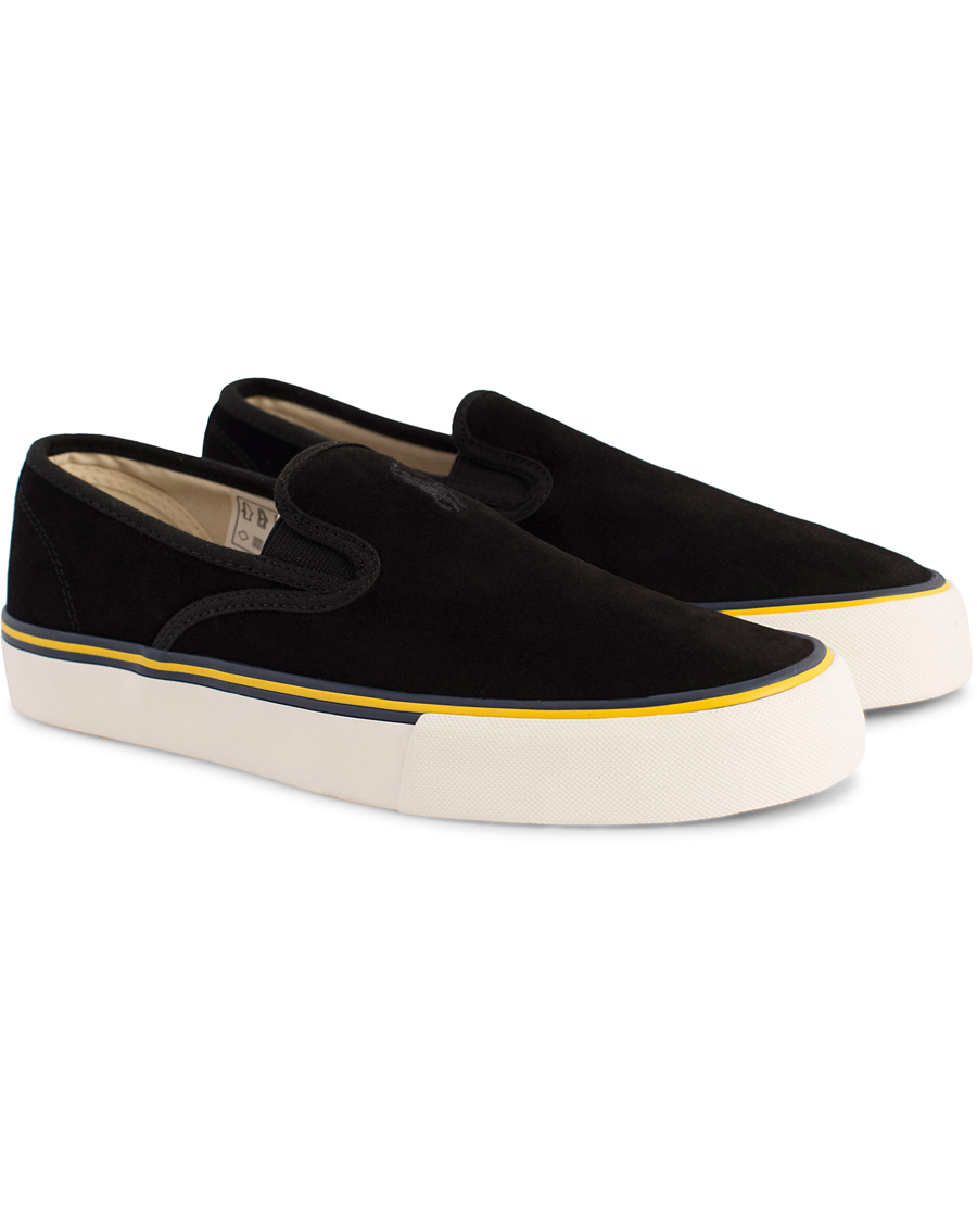 Herr | Polo Ralph Lauren Mytton Slip On Sneaker Black Suede | Polo Ralph Lauren | Mytton Slip On Sneaker Black Suede