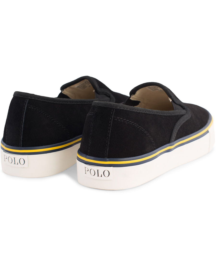 Herr | Polo Ralph Lauren Mytton Slip On Sneaker Black Suede | Polo Ralph Lauren | Mytton Slip On Sneaker Black Suede