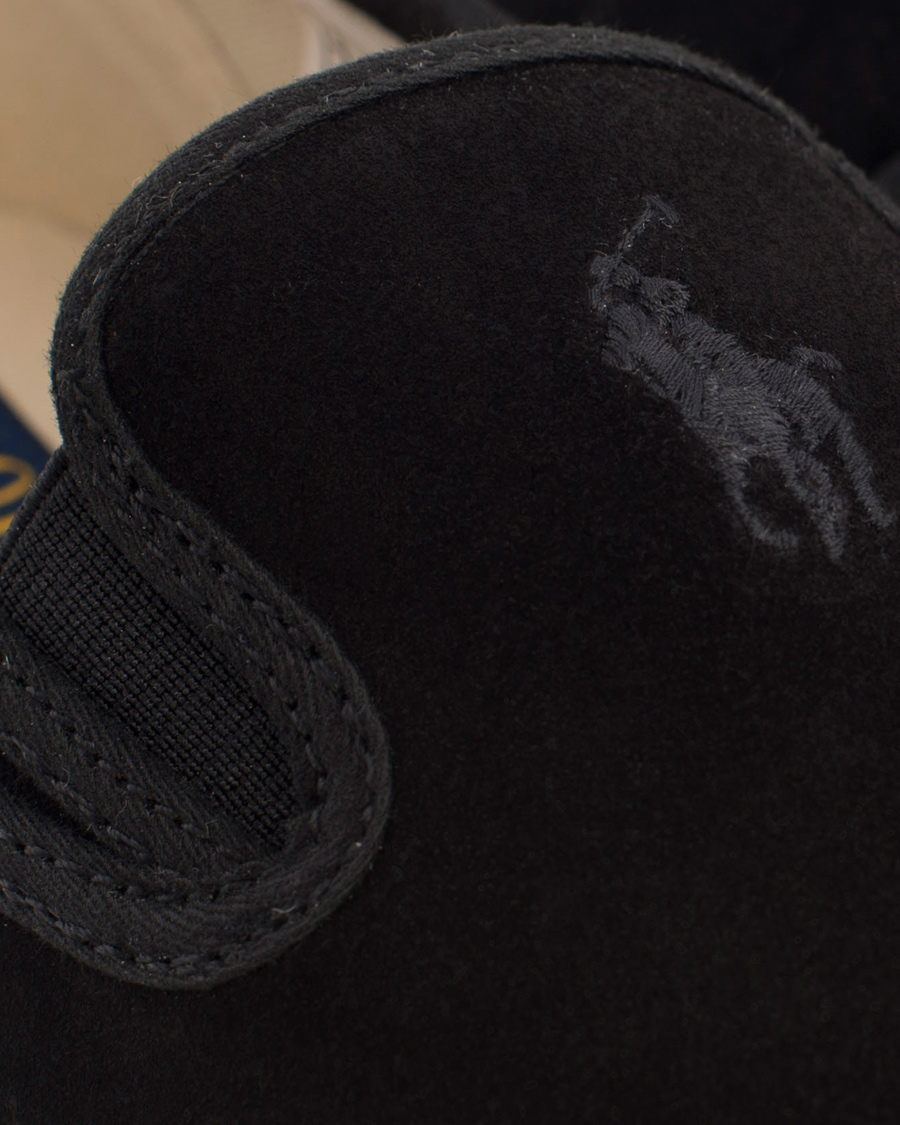Herr | Polo Ralph Lauren Mytton Slip On Sneaker Black Suede | Polo Ralph Lauren | Mytton Slip On Sneaker Black Suede