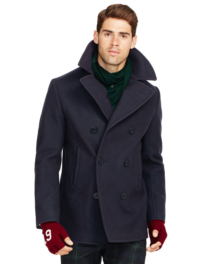 Herr | Jackor | Polo Ralph Lauren | Melton Peacoat Navy