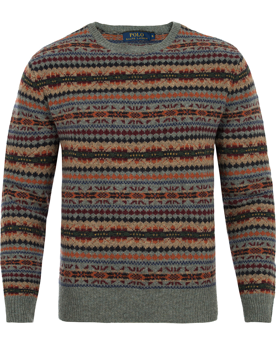 Herr | Tröjor | Polo Ralph Lauren | Crew Neck Wool Sweater Lovat Fair Isle