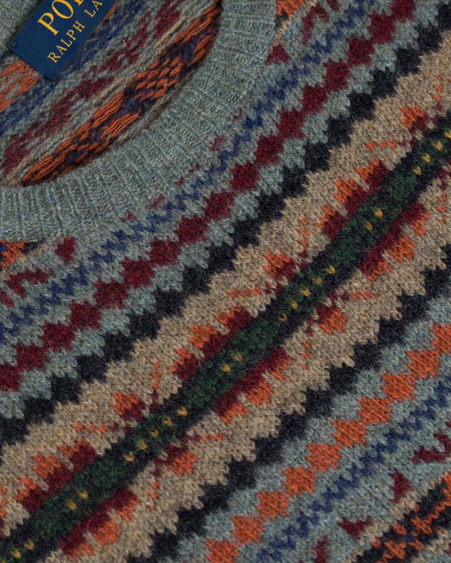 Herr | Tröjor | Polo Ralph Lauren | Crew Neck Wool Sweater Lovat Fair Isle