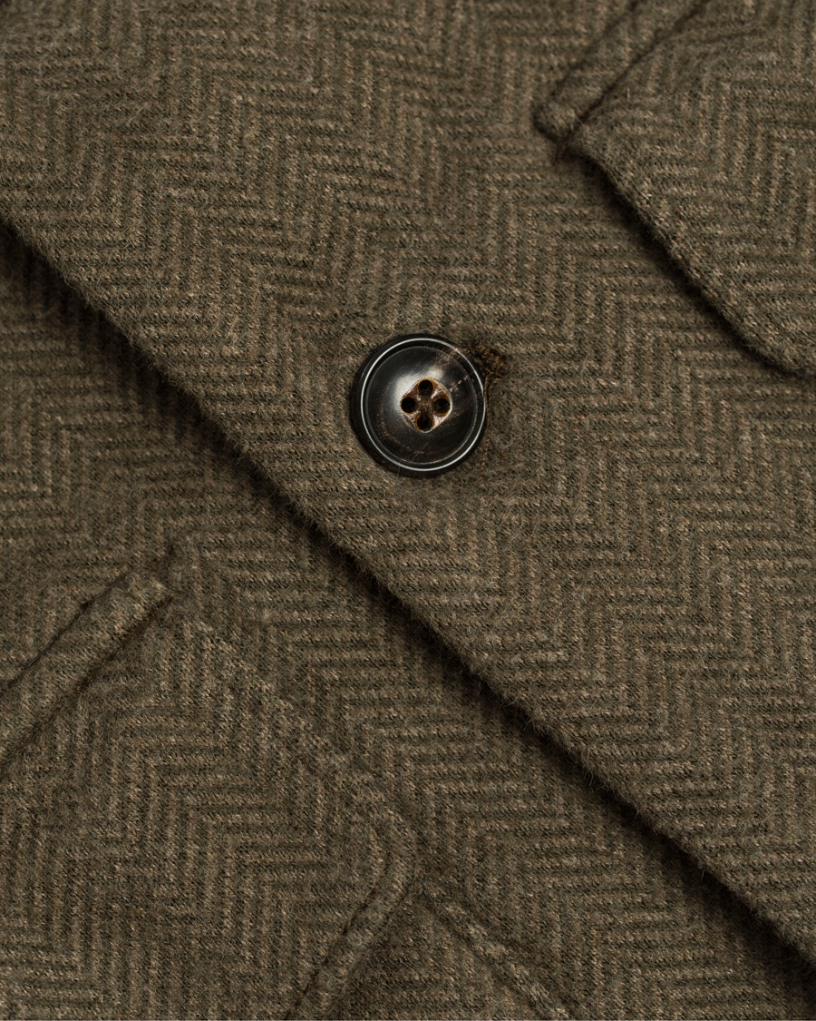Herr | Tröjor | Polo Ralph Lauren | Herringbone Shawl Cardigan Olive