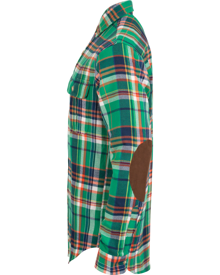 Herr | Skjortor | Polo Ralph Lauren | Matlock Core Fit Flannel Shirt Green/Navy