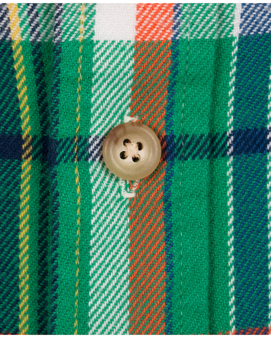 Herr | Skjortor | Polo Ralph Lauren | Matlock Core Fit Flannel Shirt Green/Navy