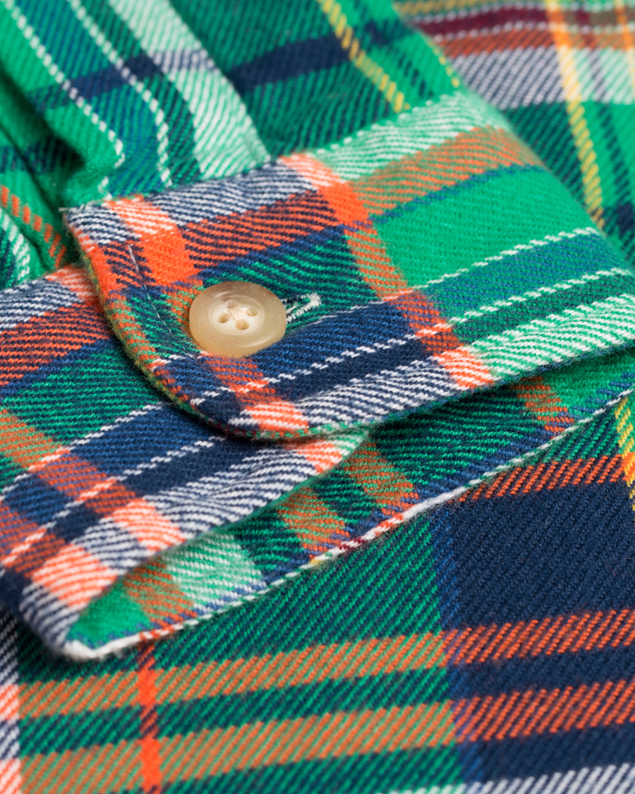 Herr | Skjortor | Polo Ralph Lauren | Matlock Core Fit Flannel Shirt Green/Navy