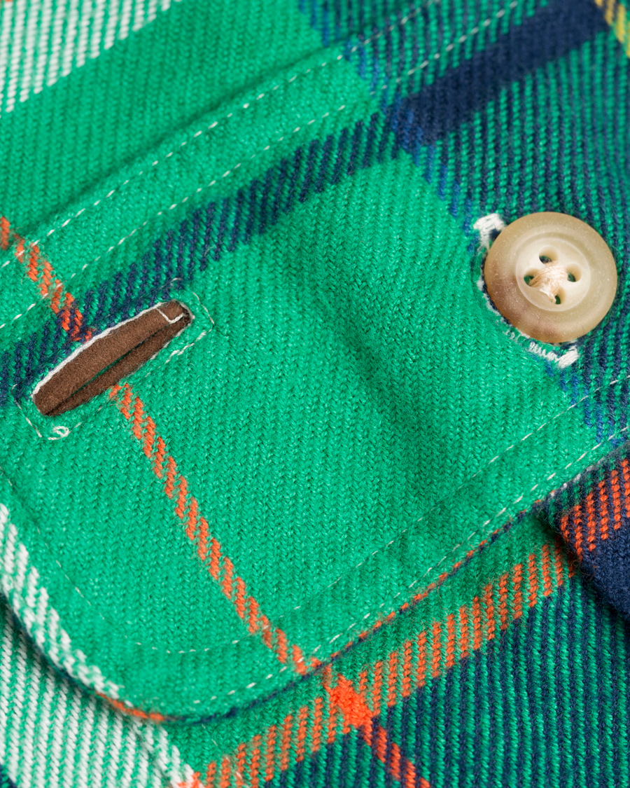 Herr | Skjortor | Polo Ralph Lauren | Matlock Core Fit Flannel Shirt Green/Navy