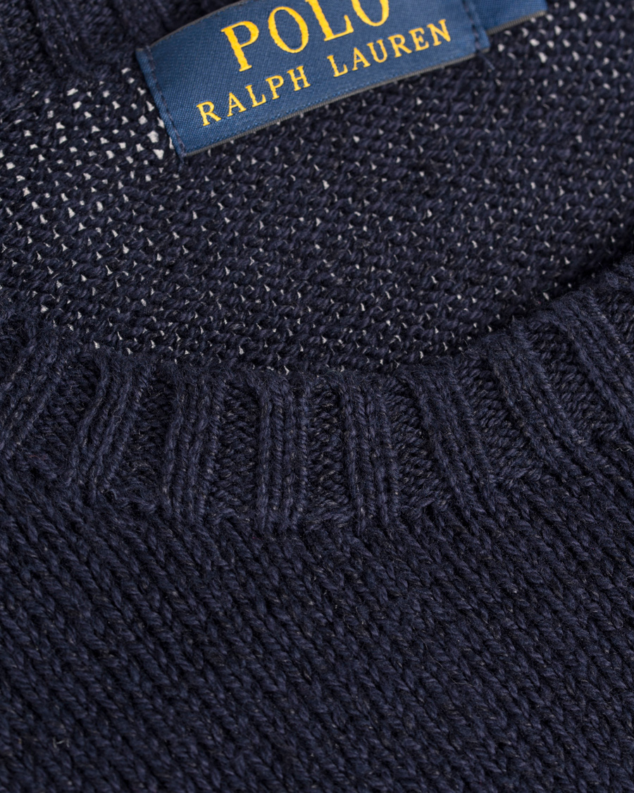 Herr | Tröjor | Polo Ralph Lauren | Cotton Knit Bear Sweater Blue