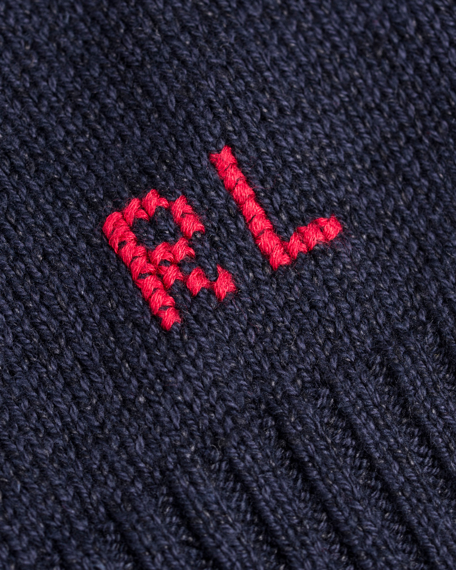 Herr | Tröjor | Polo Ralph Lauren | Cotton Knit Bear Sweater Blue