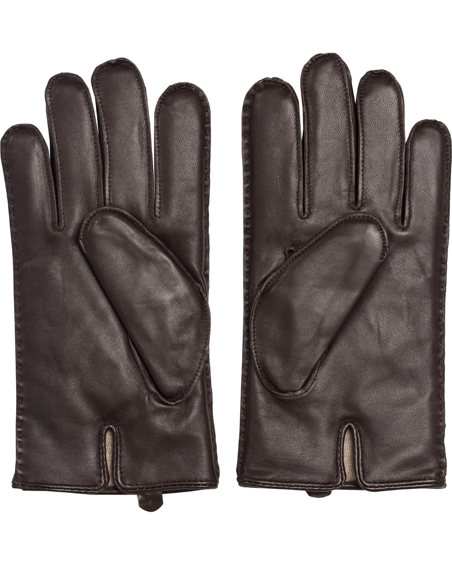 Herr | Polo Ralph Lauren Cashmere Lined Leather Glove Circuit Brown | Polo Ralph Lauren | Cashmere Lined Leather Glove Circuit Brown