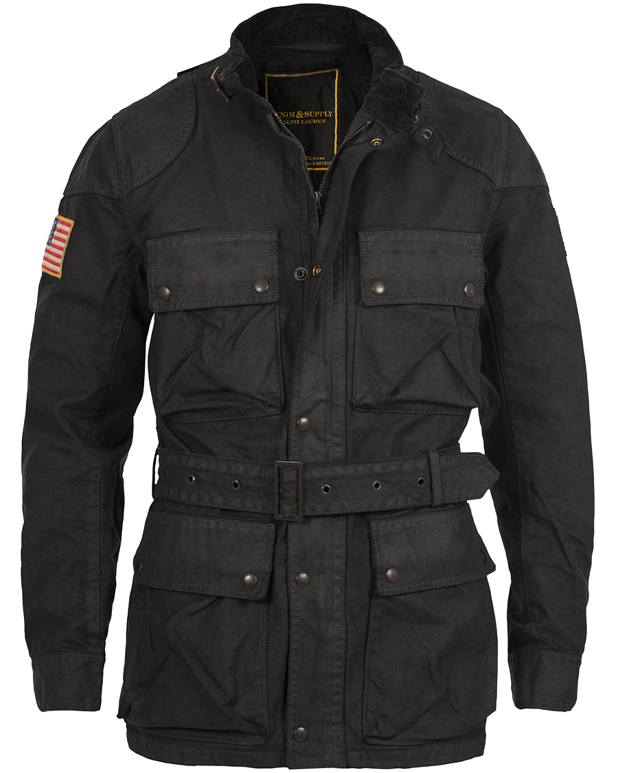 Herr | Jackor | Denim & Supply Ralph Lauren | 4-Pocket Motor Jacket Black