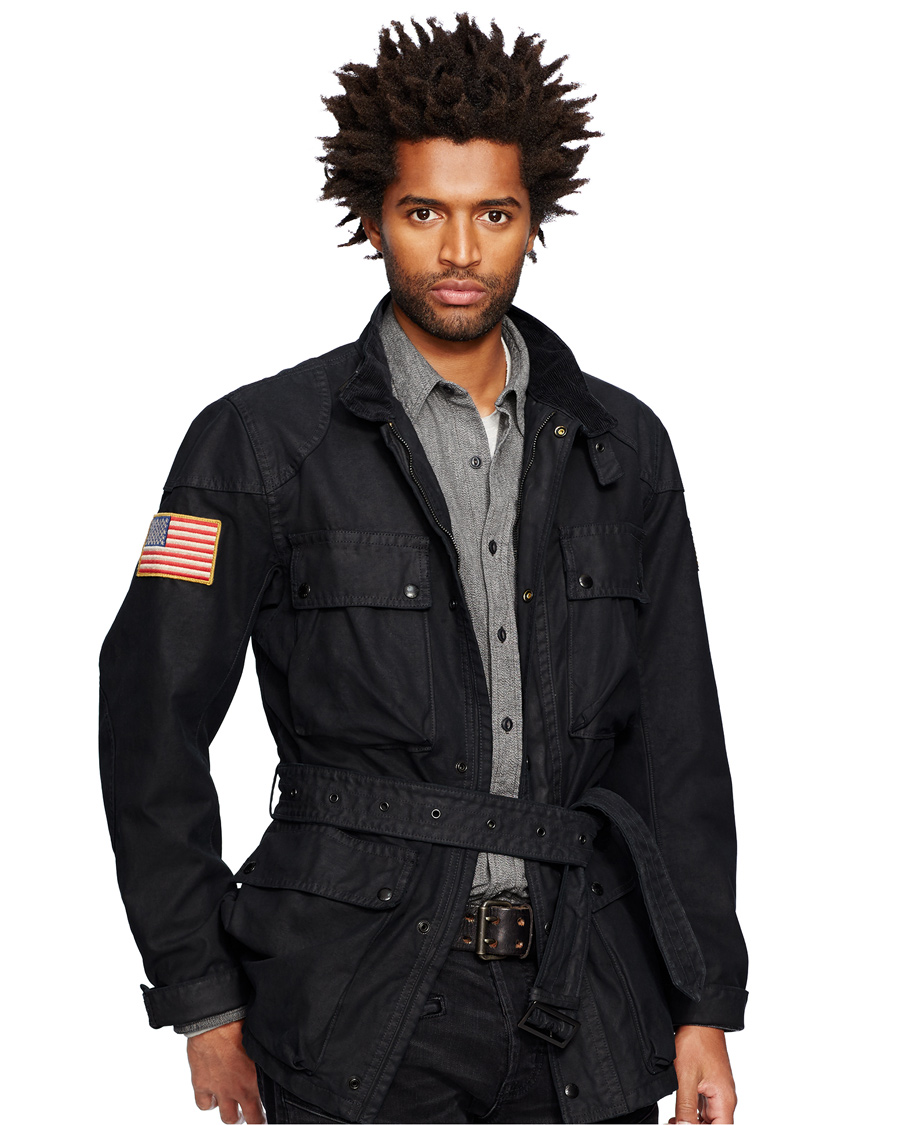 Herr | Jackor | Denim & Supply Ralph Lauren | 4-Pocket Motor Jacket Black
