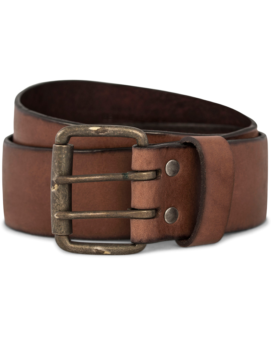 Herr | Denim & Supply Ralph Lauren Double Prong Belt Brown Leather | Denim & Supply Ralph Lauren | Double Prong Belt Brown Leather