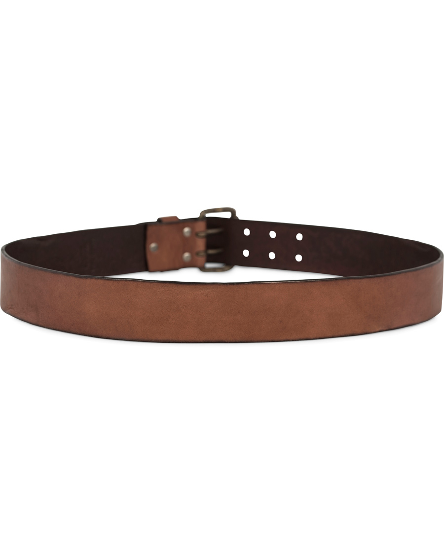 Herr | Denim & Supply Ralph Lauren Double Prong Belt Brown Leather | Denim & Supply Ralph Lauren | Double Prong Belt Brown Leather