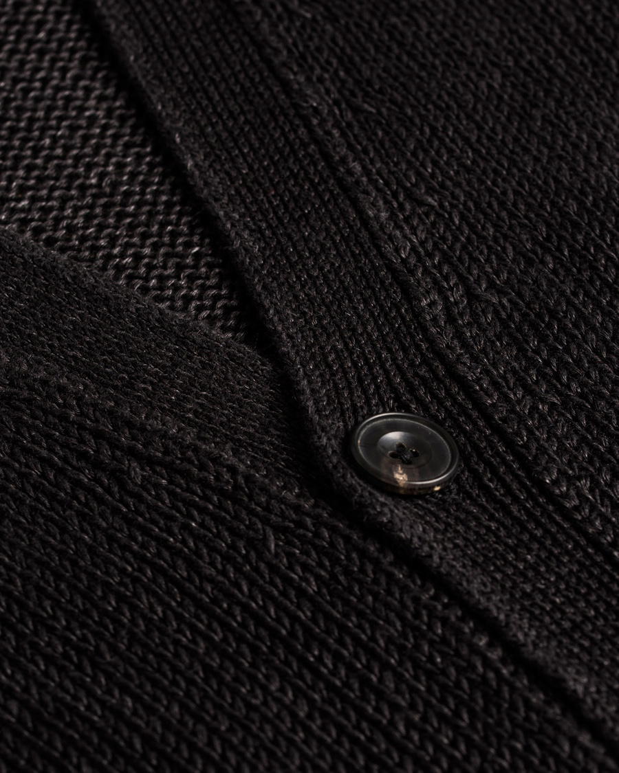 Herr | Tröjor | Polo Ralph Lauren | Linen Cardigan Polo Black