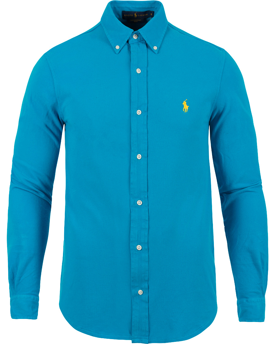 Herr | Skjortor | Polo Ralph Lauren | Featherweight Jersey Shirt Atomic Blue