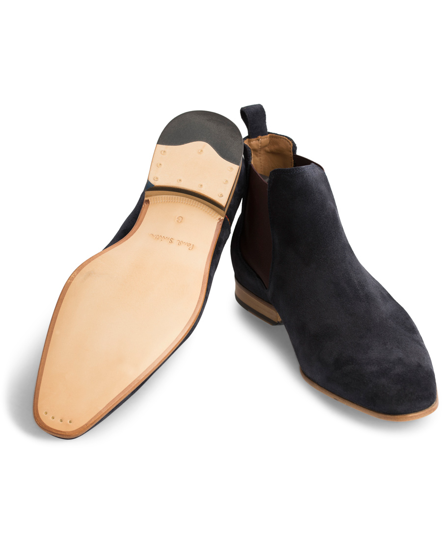 Herr | Paul Smith Shoe Falconer Chelsea Boot Suede Navy | Paul Smith Shoe | Falconer Chelsea Boot Suede Navy
