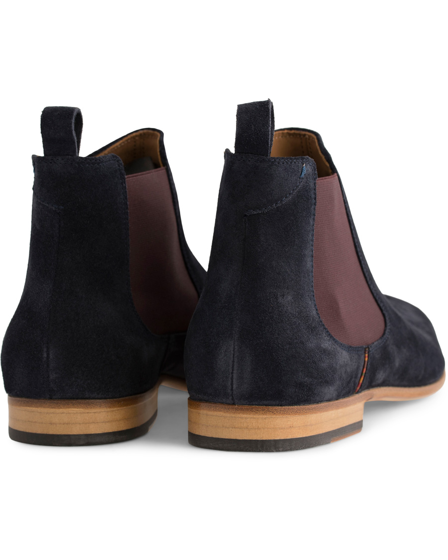 Herr | Paul Smith Shoe Falconer Chelsea Boot Suede Navy | Paul Smith Shoe | Falconer Chelsea Boot Suede Navy