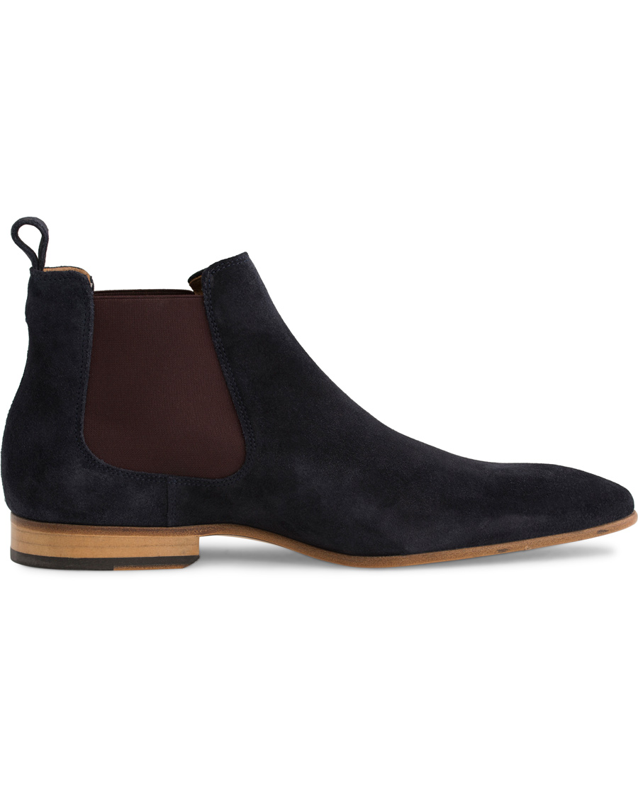 Herr | Paul Smith Shoe Falconer Chelsea Boot Suede Navy | Paul Smith Shoe | Falconer Chelsea Boot Suede Navy