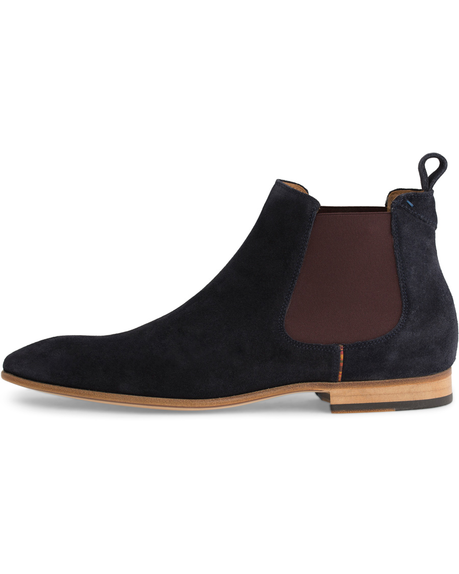 Herr | Paul Smith Shoe Falconer Chelsea Boot Suede Navy | Paul Smith Shoe | Falconer Chelsea Boot Suede Navy