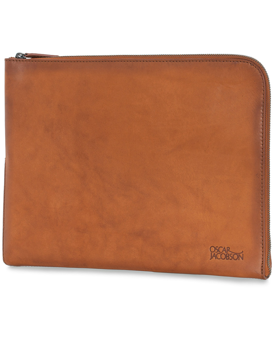 Herr | Oscar Jacobson Leather Document Case Brown | Oscar Jacobson | Leather Document Case Brown