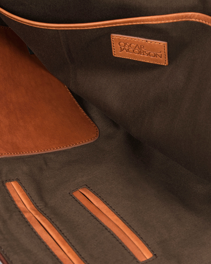 Herr | Oscar Jacobson Leather Document Case Brown | Oscar Jacobson | Leather Document Case Brown