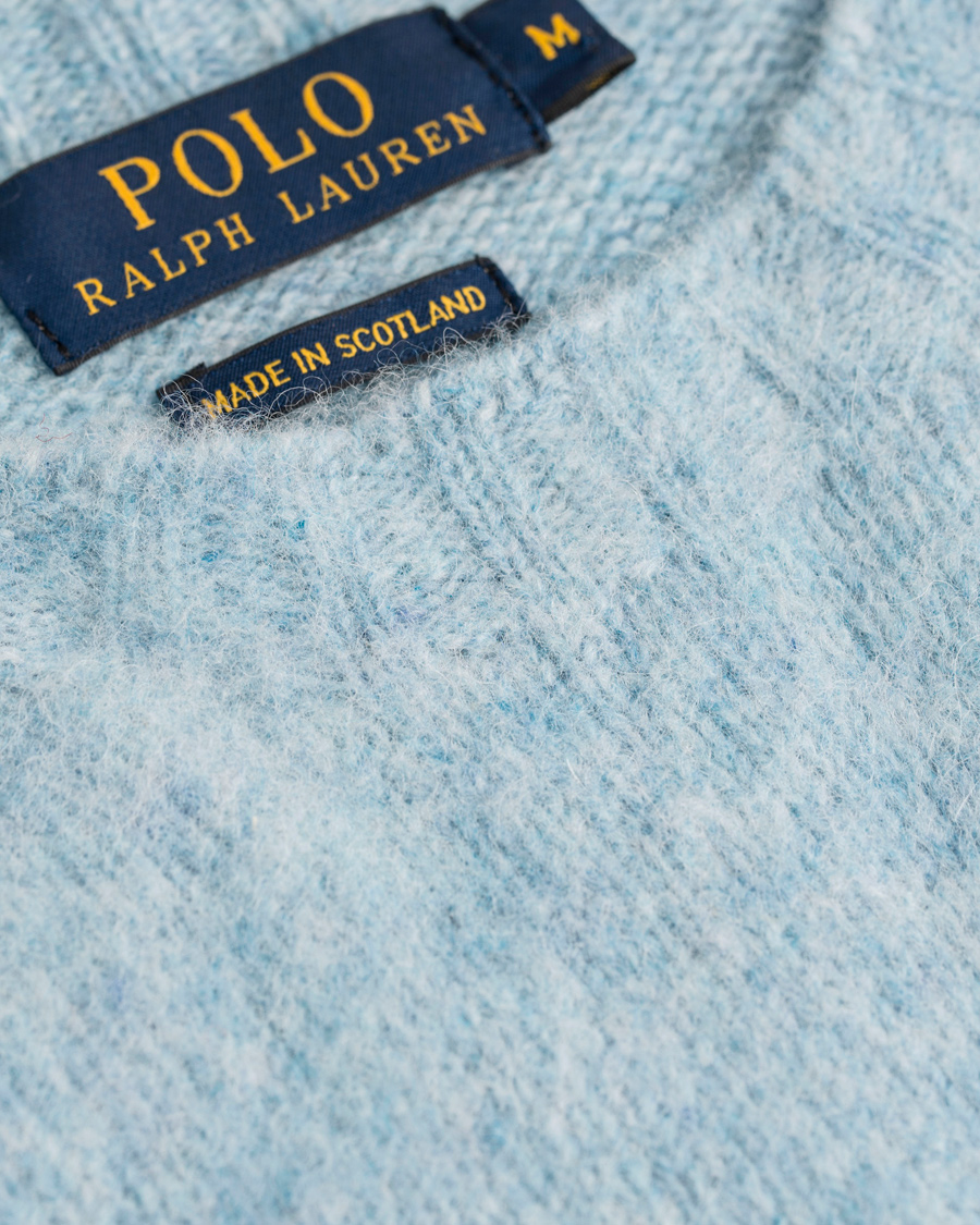 Herr | Tröjor | Polo Ralph Lauren | Shaggy Crew Neck Sweater Court Blue Heather