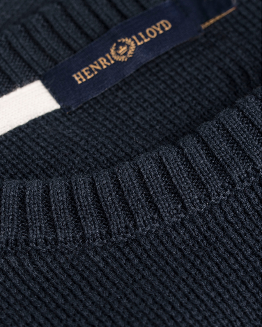 Herr | Tröjor | Henri-Lloyd | Henri Lloyd Arley Regular Crew Neck Knit Sweater Navy