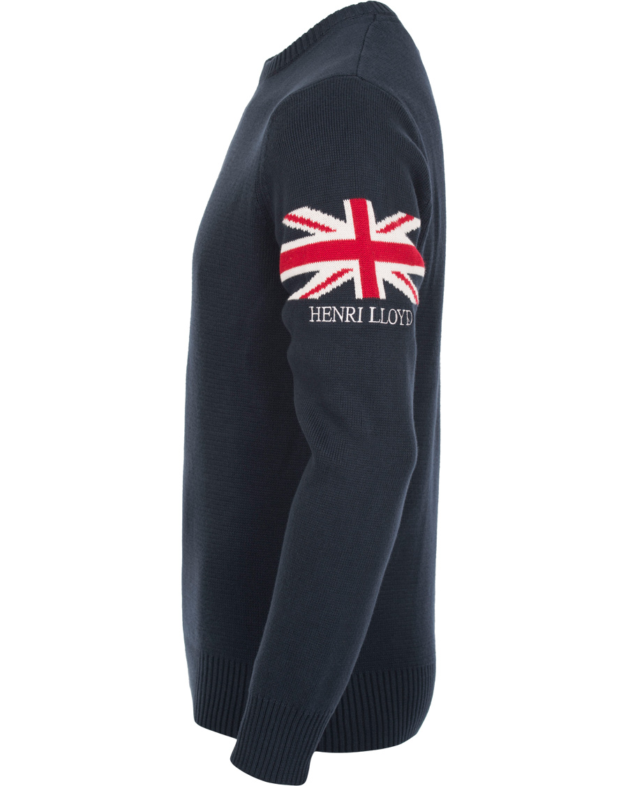 Herr | Tröjor | Henri-Lloyd | Henri Lloyd Arley Regular Crew Neck Knit Sweater Navy