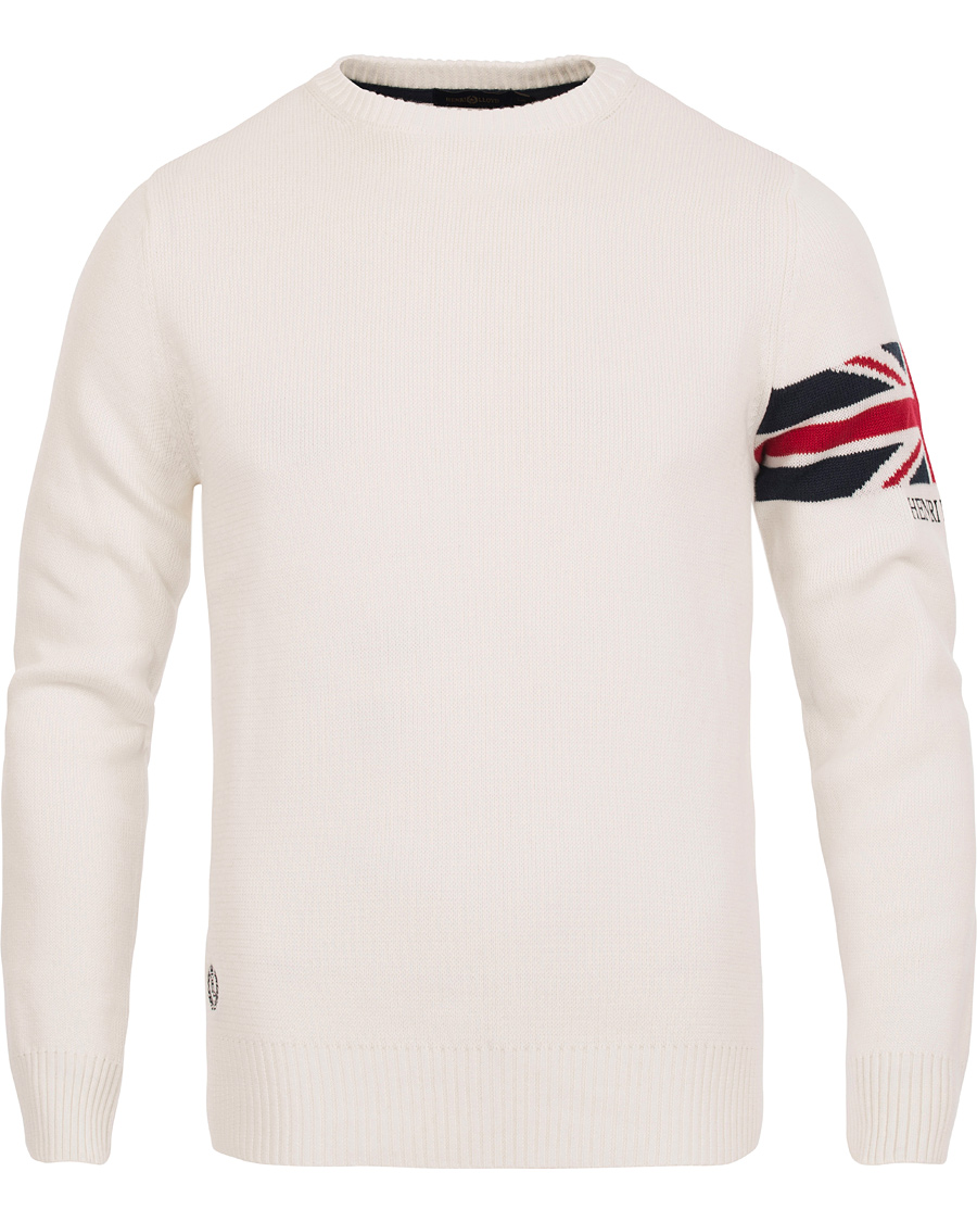Herr | Tröjor | Henri-Lloyd | Henri Lloyd Arley Regular Crew Neck Knit Sweater Surf