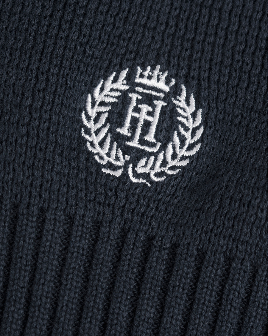 Herr | Tröjor | Henri-Lloyd | Henri Lloyd Arley Regular Half Zip Knit Sweater Navy