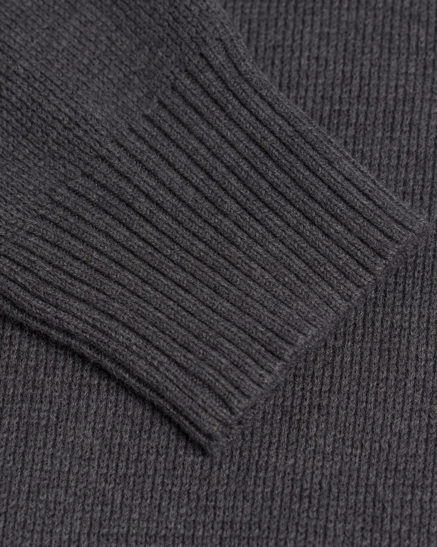 Herr | Tröjor | Henri-Lloyd | Henri Lloyd Arley Regular Half Zip Knit Sweater Graphite