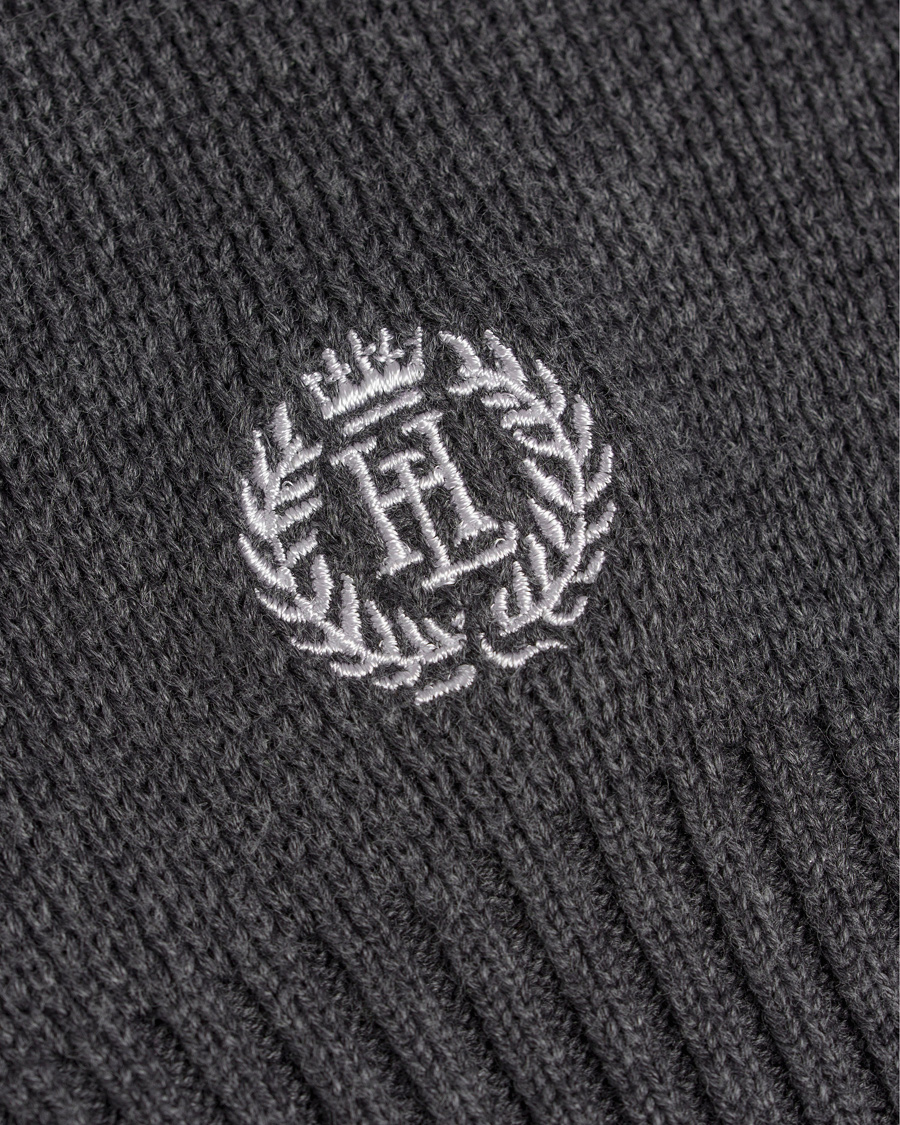 Herr | Tröjor | Henri-Lloyd | Henri Lloyd Arley Regular Half Zip Knit Sweater Graphite